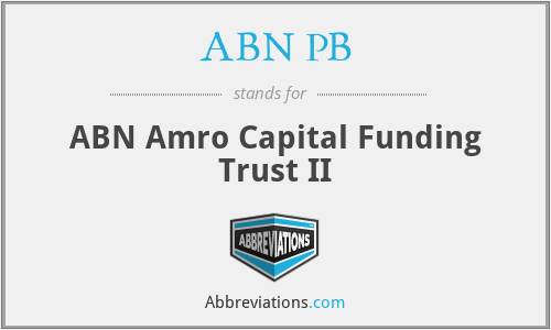 ABN PB - ABN Amro Capital Funding Trust II